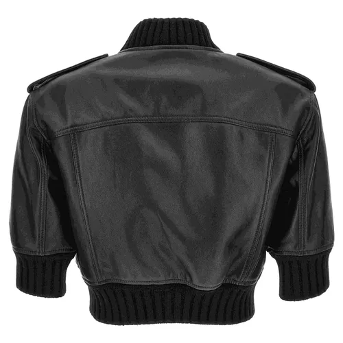 Jackets > Leather Jackets - - Versace Jeans Couture - Modalova