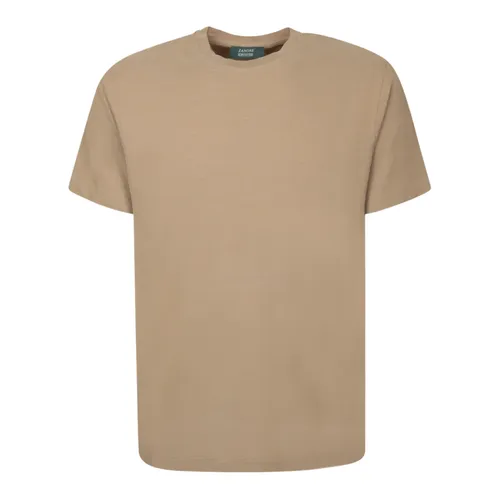 Zanone - Tops > T-Shirts - Brown - Zanone - Modalova