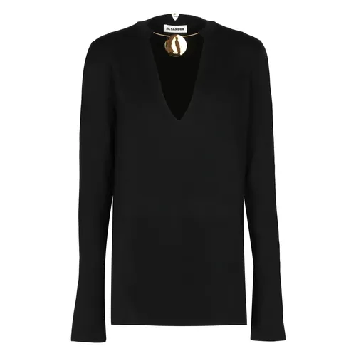Knitwear > V-neck Knitwear - - Jil Sander - Modalova