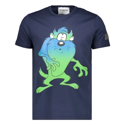 Iceberg - Tops > T-Shirts - Blue - Iceberg - Modalova