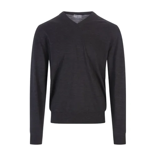 Knitwear > V-neck Knitwear - - Fedeli - Modalova