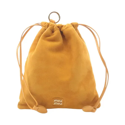 Pre-owned > Pre-owned Bags > Pre-owned Backpacks - - Miu Miu Pre-owned - Modalova