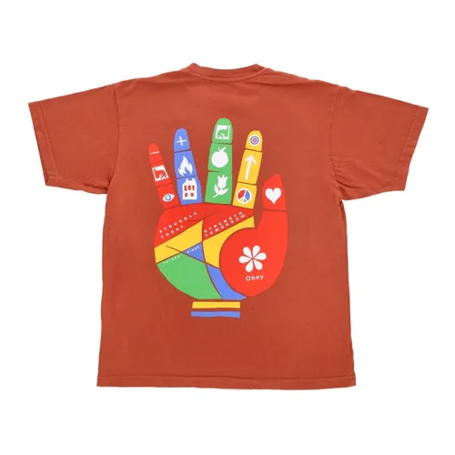 Obey - Tops > T-Shirts - Orange - Obey - Modalova