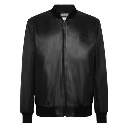 Jackets > Leather Jackets - - Philipp Plein - Modalova