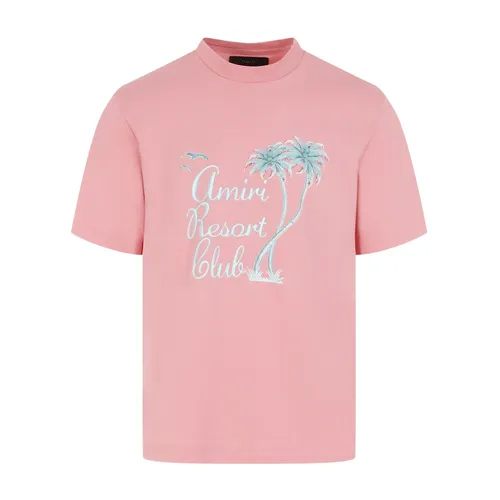 Amiri - Tops > T-Shirts - Pink - Amiri - Modalova