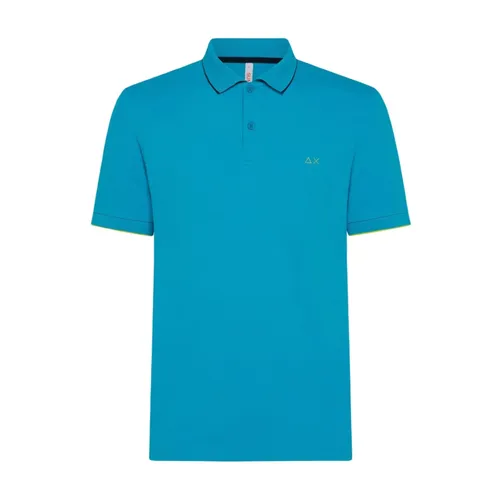 Sun68 - Tops > Polo Shirts - Blue - Sun68 - Modalova