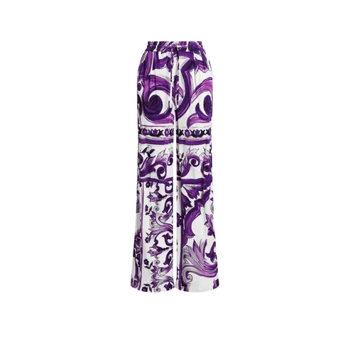 Trousers > Wide Trousers - - Dolce & Gabbana - Modalova