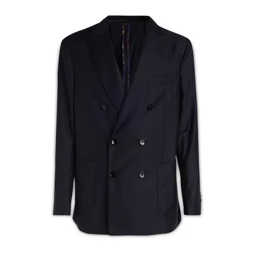 Etro - Jackets > Blazers - Blue - Etro - Modalova