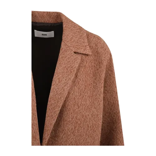Coats > Single-Breasted Coats - - Solotre - Modalova