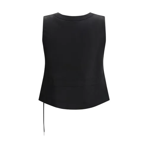 Sacai - Jackets > Vests - Black - Sacai - Modalova