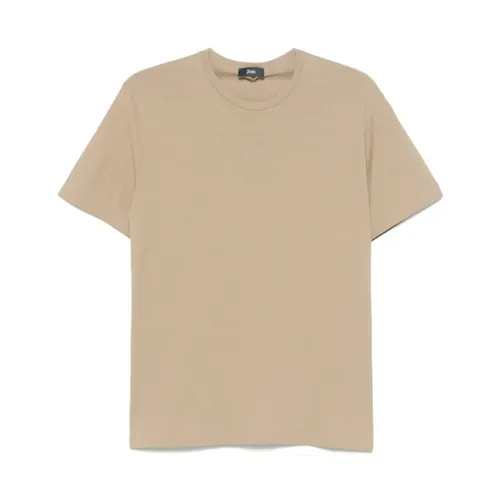Herno - Tops > T-Shirts - Beige - Herno - Modalova