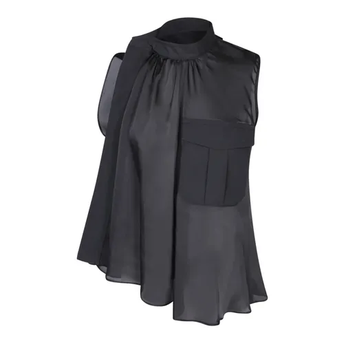 Tops > Sleeveless Tops - - Sacai - Modalova