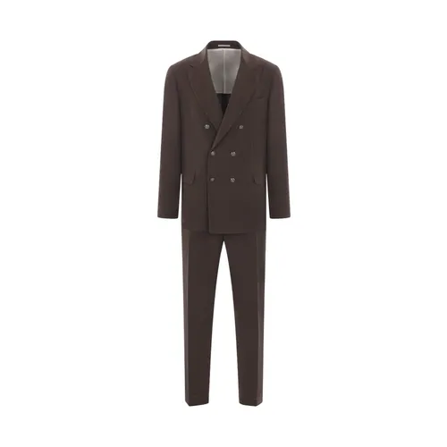Suits > Suit Sets > Double Breasted Suits - - Brunello Cucinelli - Modalova