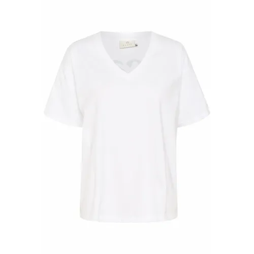 Kaffe - Tops > T-Shirts - White - Kaffe - Modalova