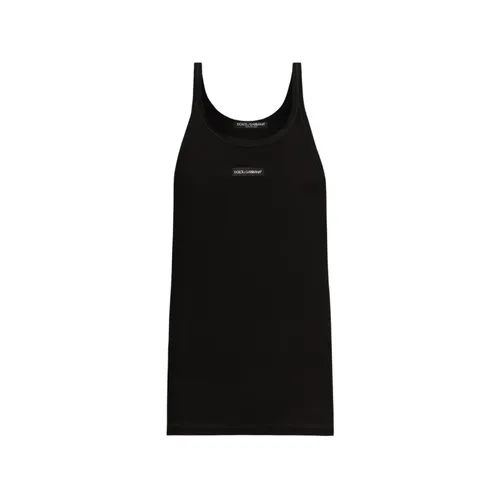 Tops > Sleeveless Tops - - Dolce & Gabbana - Modalova
