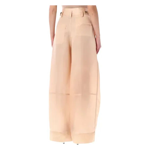 Trousers > Wide Trousers - - Alberta Ferretti - Modalova