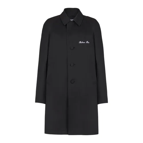 Coats > Single-Breasted Coats - - Balmain - Modalova