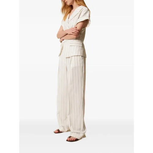 Trousers > Wide Trousers - - Twinset - Modalova