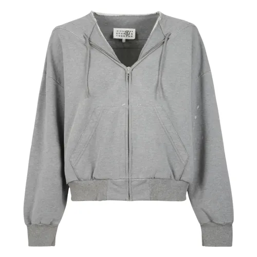 Sweatshirts & Hoodies > Zip-throughs - - MM6 Maison Margiela - Modalova