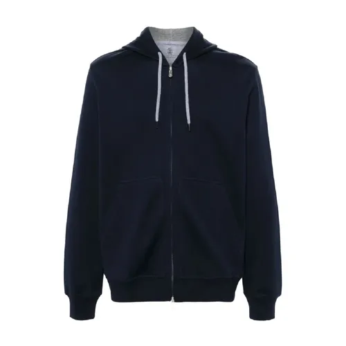 Sweatshirts & Hoodies > Zip-throughs - - Brunello Cucinelli - Modalova