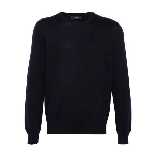 Knitwear > Round-neck Knitwear - - Fay - Modalova