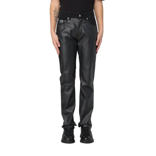 Trousers > Leather Trousers - - Versace Jeans Couture - Modalova