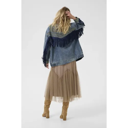 Jackets > Denim Jackets - - Cream - Modalova
