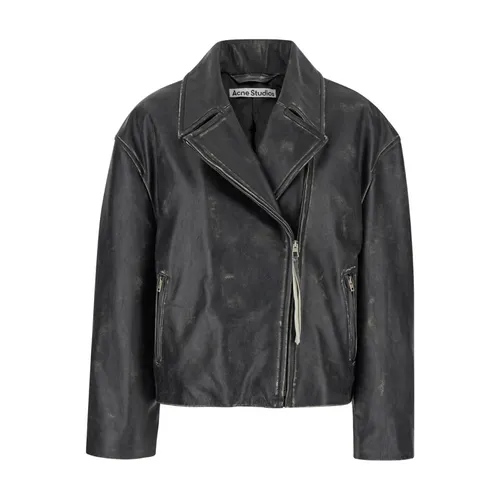 Jackets > Leather Jackets - - Acne Studios - Modalova
