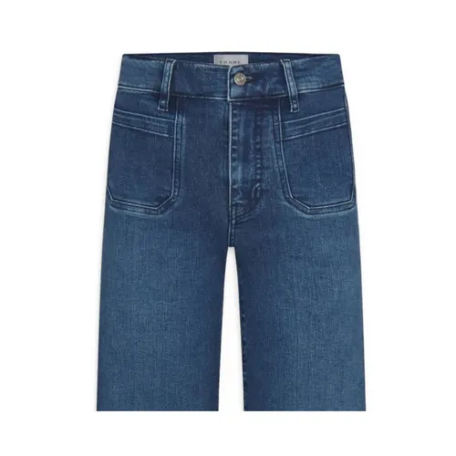 Frame - Jeans > Wide Jeans - Blue - Frame - Modalova