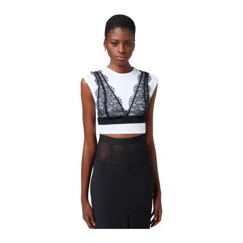 Tops > Sleeveless Tops - - Elisabetta Franchi - Modalova
