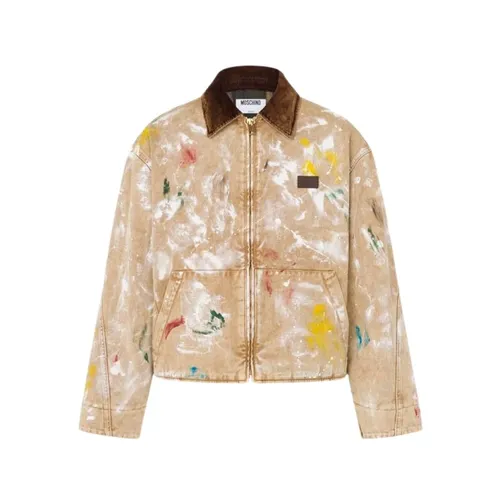 Jackets > Denim Jackets - - Moschino - Modalova