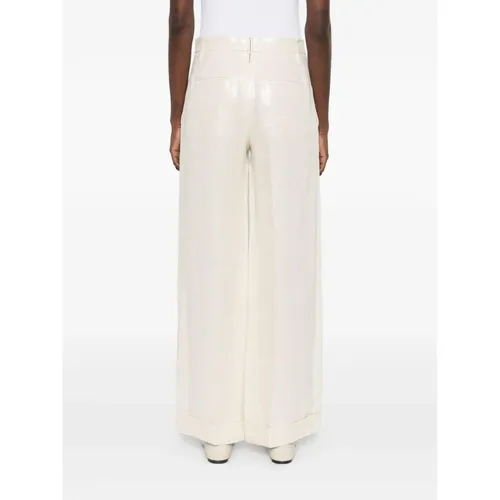Trousers > Wide Trousers - - Brunello Cucinelli - Modalova