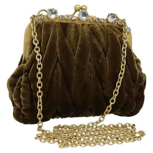Pre-owned > Pre-owned Bags > Pre-owned Clutches - - Miu Miu Pre-owned - Modalova