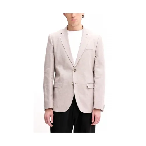 Hugo - Jackets > Blazers - Beige - Hugo - Modalova