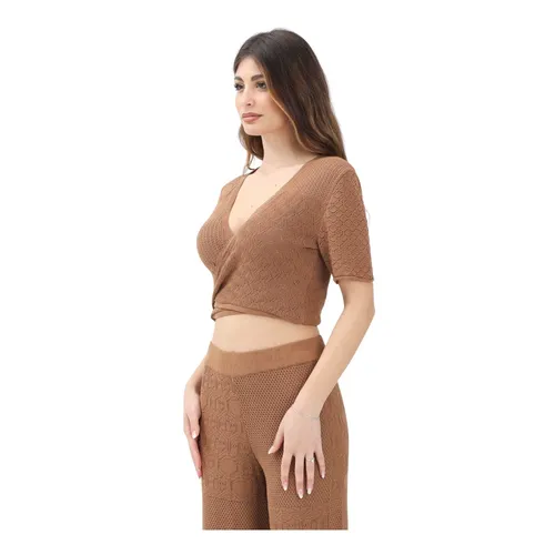 Knitwear > V-neck Knitwear - - Akep - Modalova