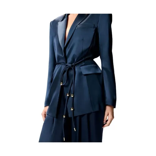 Pinko - Jackets > Blazers - Blue - Pinko - Modalova