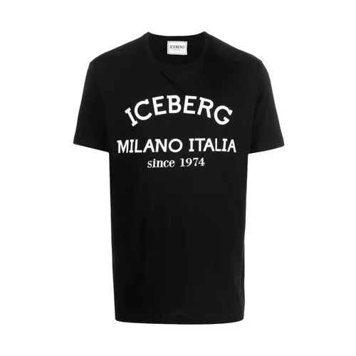 Iceberg - Tops > T-Shirts - Black - Iceberg - Modalova