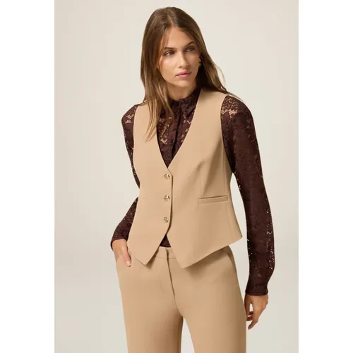 Oltre - Jackets > Vests - Beige - Oltre - Modalova