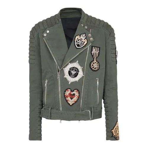 Jackets > Denim Jackets - - Balmain - Modalova
