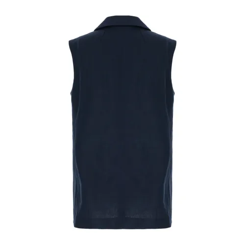 Max Mara - Jackets > Vests - Blue - Max Mara - Modalova