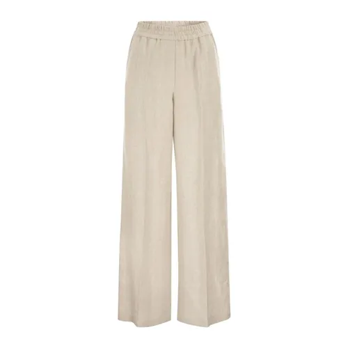 Trousers > Wide Trousers - - Brunello Cucinelli - Modalova
