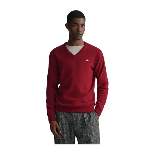 Knitwear > V-neck Knitwear - - Gant - Modalova