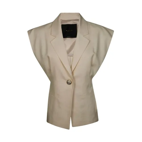 Pinko - Jackets > Blazers - White - Pinko - Modalova