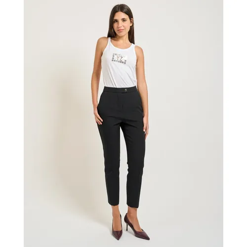 Trousers > Cropped Trousers - - YES ZEE - Modalova