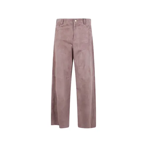 Trousers > Leather Trousers - - Max Mara - Modalova