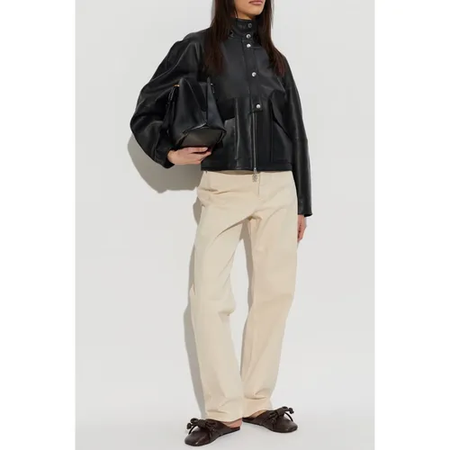 Jackets > Leather Jackets - - By Malene Birger - Modalova