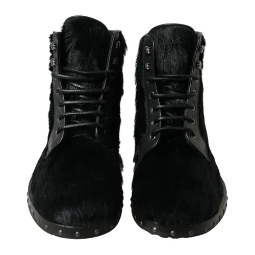 Shoes > Boots > Lace-up Boots - - Dolce & Gabbana - Modalova