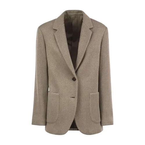 Jackets > Blazers - - Brunello Cucinelli - Modalova