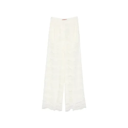 Trousers > Wide Trousers - - Twinset - Modalova