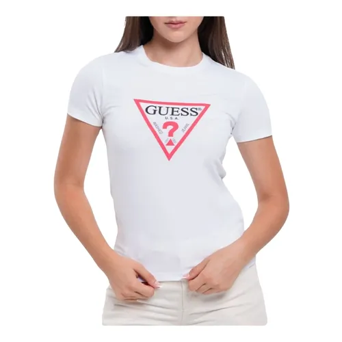Guess - Tops > T-Shirts - White - Guess - Modalova